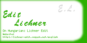 edit lichner business card